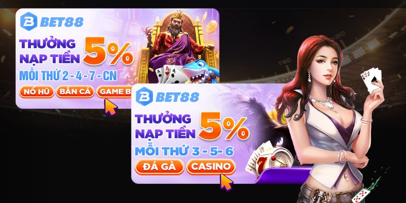 Khuyến mãi nạp tiền Bet88