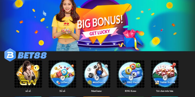 Sảnh xổ số - lô đề trực tuyến Bet88